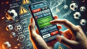 Pemain menggunakan fitur taruhan live dengan grafik dan data terkini dari event olahraga