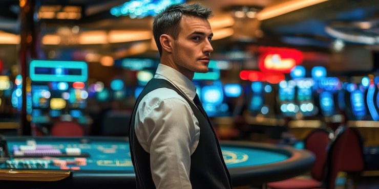 Pemain menikmati permainan Live Casino langsung dari perangkatnya dengan cepat dan aman